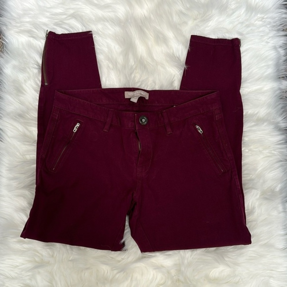 EUC Banana Republic Sloan Pants Women Size 4p. (Beet Root Color)